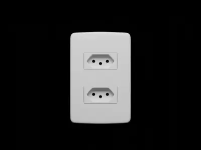 Double Brazilian Outlet 3d model 3D model