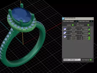 ring woman  3D print model 129