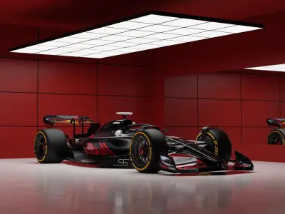 F1 Model 2022 Redbull Low-poly 3D model