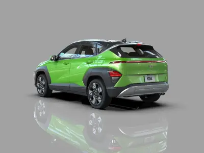 Hyundai Kona 2024 HQ interior 3D model