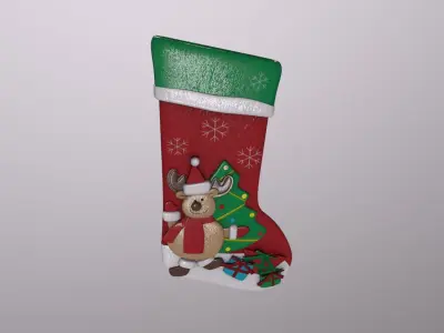 Christmas Decor Hanging Sock A 3D model