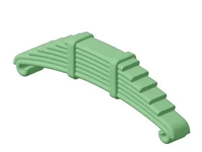 Plastic Truck Leaf Spring Toy 3D model
