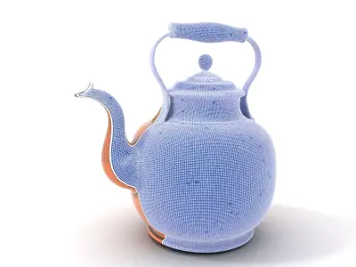 Engraved Copper Kettle model pack Low-poly 3D model