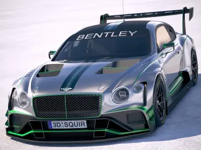 Bentley Continental GT3 Racecar 2018 3D model