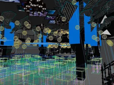 Night Club - Bar  3D model