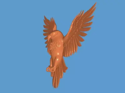 Flying Eagle Pendant 3D Model 3D print model