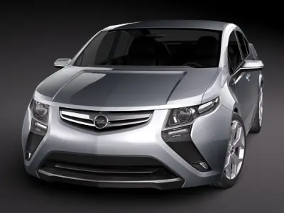 Opel Ampera Silver 3D model