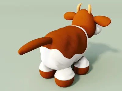 Stuffed Toy Cow 3D model