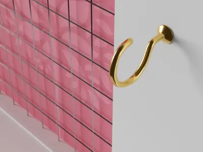 Wall-Mounted Jewelry Organizer in two Versions 3D model