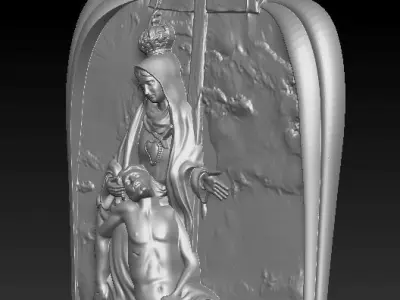 Jesus and Maria 3D model