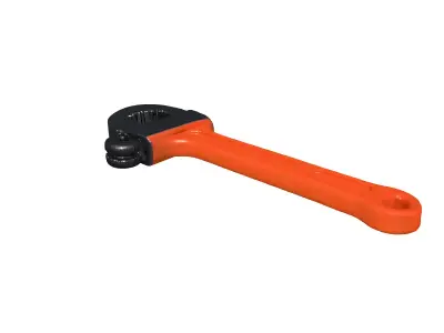 Realistic Adjustable Wrench 3D Model Low-poly 3D model