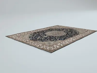 6 Scottish Rugs Low-poly 3D model