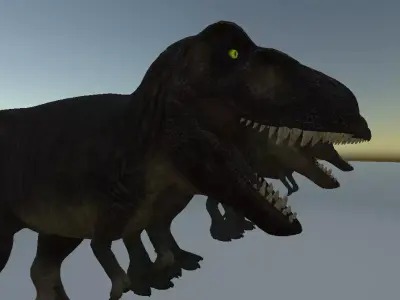 Dinosaur- Tyrannosaurus rex T-rex Trex Creature Low-poly 3D model