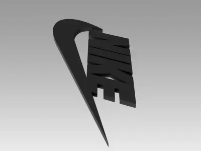 Nike logo 3D model