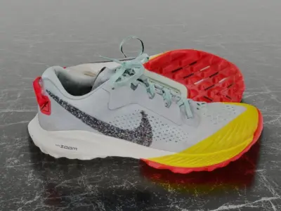 Nike Air Zoom Terra Kiger 7 3D SHOES Low-poly 3D model