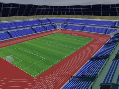 Olympic Stadium Low-poly 3D model buy