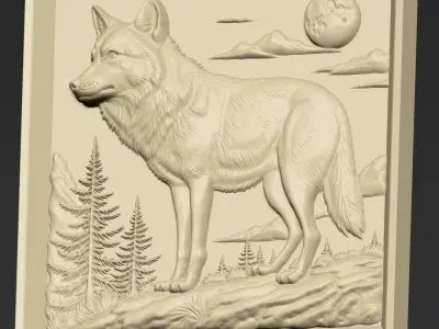 Wolf A74 3D print model
