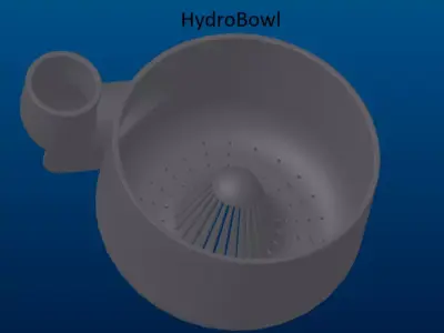 Hydro Bowl Cleanser Fruits and Veggies  3D print model