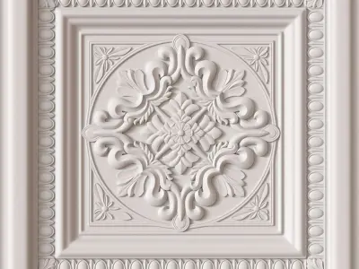 Decorative Ceiling Tile 3D model