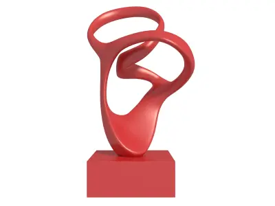 Abstract sculpture 3D model 2