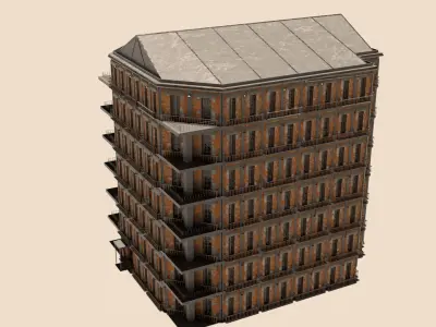 laos Game Building number2 3D model