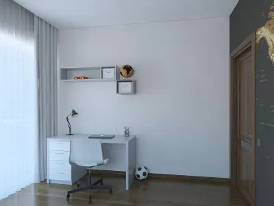 Cozy childs room 3D model