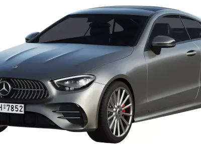 Mercedes-Benz E-Class Coupe AMG-Line 2021 3D model