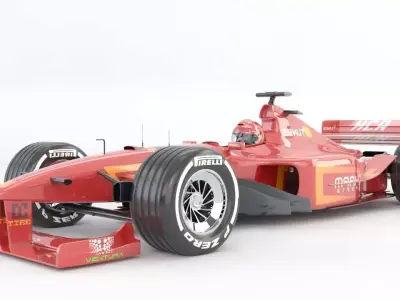 Formula 1 ferrari racing car 3D model