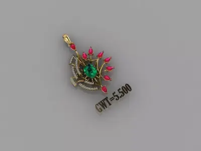 FASION PENDANT 3D model 10