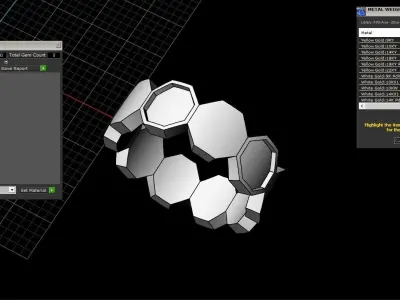 Bee Honeycomb ring 254 3D print model
