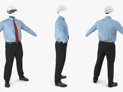Construction Engineer Uniform  3D model