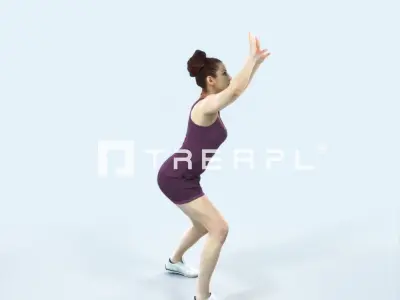 Yearn 11I Volleyball Overhead Sports Woman Low-poly 3D model