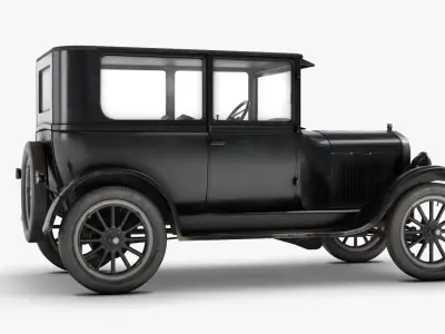 Ford Model T  Low-poly 3D model