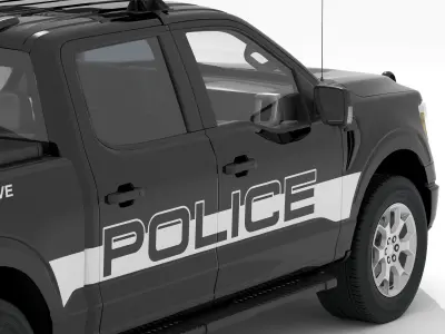 Country Police 4K 3D model