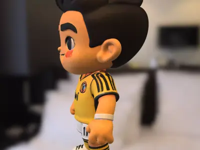 Cartoon Soccer Player  3D model