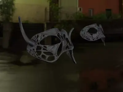 Saytr and Wood nymph masks 3D print model