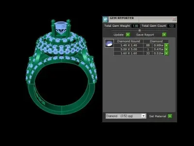 Women ring Popular model in Asia with cad file R17 3D model