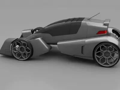sci-fi car  3D model