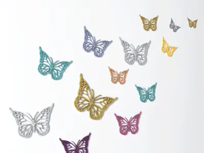 Butterfly Wall decoration - Wall art 3D model
