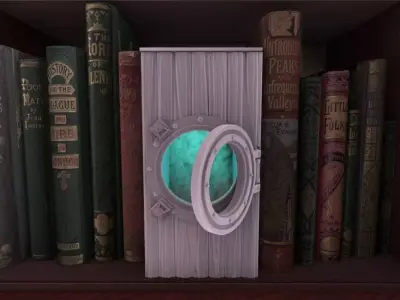 Porthole Booknook 3D print model