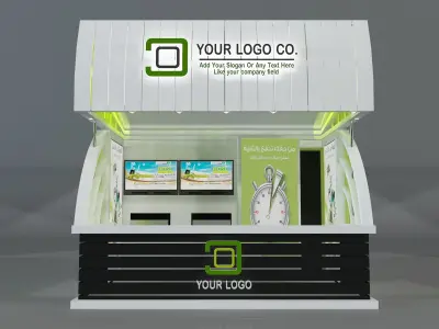 Booth Exhibition Stand a213 3D model