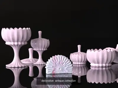 decorative 007 3D Model Collection