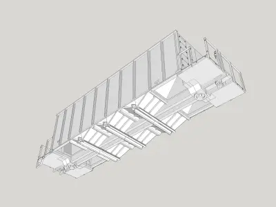 Ortner Rapid Discharge 3 Bay Hopper HO O N 3D print model