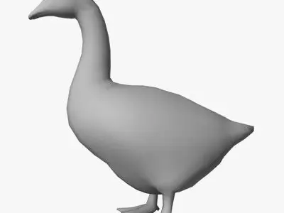 Low Poly Goose Low-poly 3D model