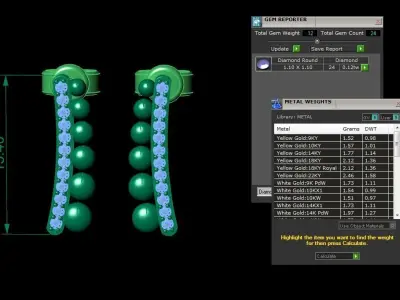 Jewelry Earring 3D print model