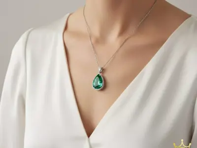 Emerald Halo Elegance 3D print model