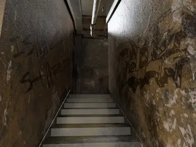 The old  Horror Room  9 Low-poly 3D model