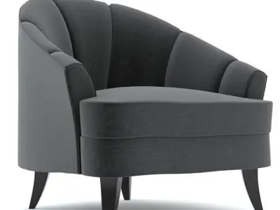Bolier Modern Luxury Club Chair 92023 3D model
