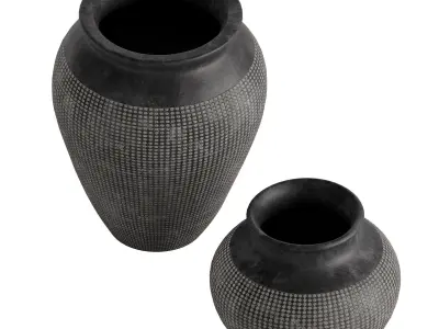 Frasier Handcrafted Ceramic Vase 3D model