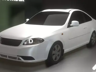 gentra super car new version Low-poly 3D model